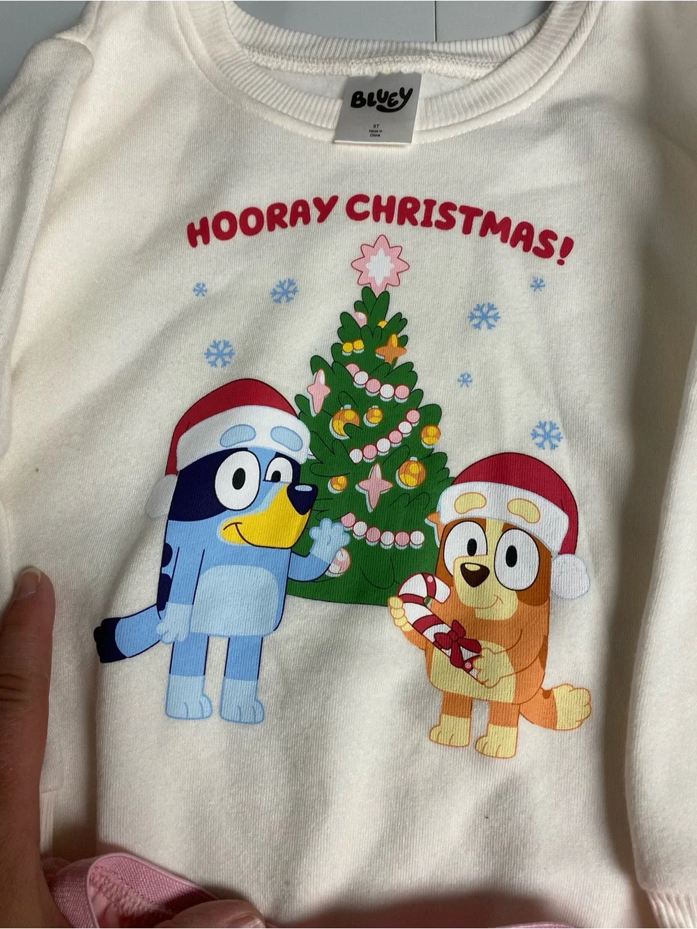 Kids Christmas Bluey Sweatshirt &  Tulle Dress - NWT. Size 5T